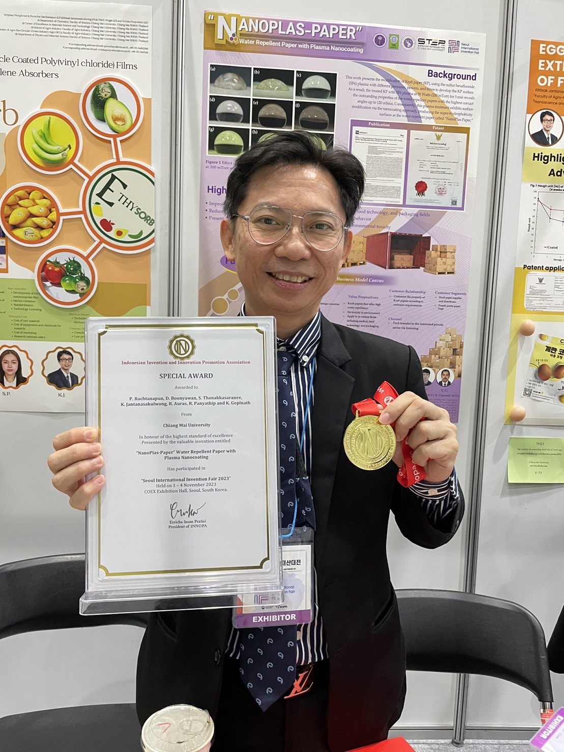 คณาจารย์ คณะอุตสาหกรรมเกษตร มช. คว้า 6 รางวัล จาก 4 ผลงาน ในงาน Seoul International Invention Fair ณ กรุงโซล ประเทศเกาหลีใต้